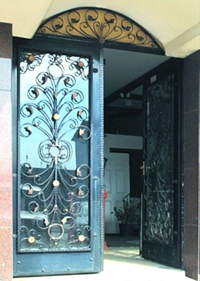 Ferforje Kapı Modelleri Apartman Giriş Kapısı FF 1213