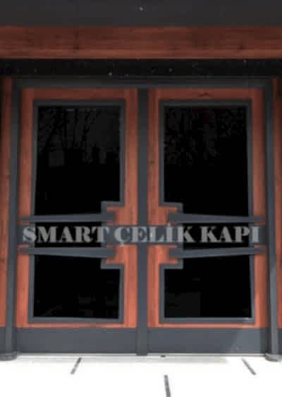 SBK-027 Apartman kapısı modelleri bina giriş kapısı modelleri apartman giriş kapısı fiyatları smart çelik kapı bina kapısı modelleri alarmlı şifreli bina kapısı ahşap kaplama apartman kapısı